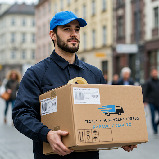 Equipo de Fletes y Mudanzas Express realizando una mudanza profesional